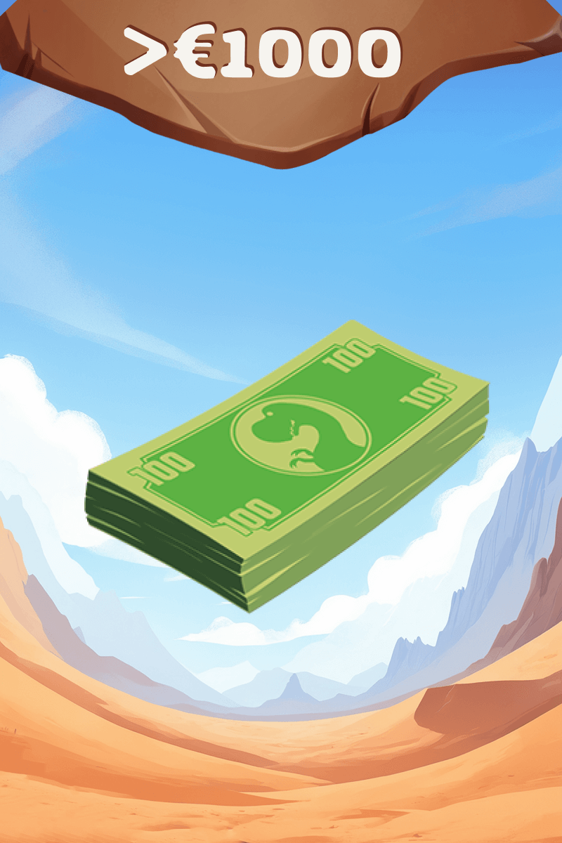 Mache Einzahlungen über 1.000 €